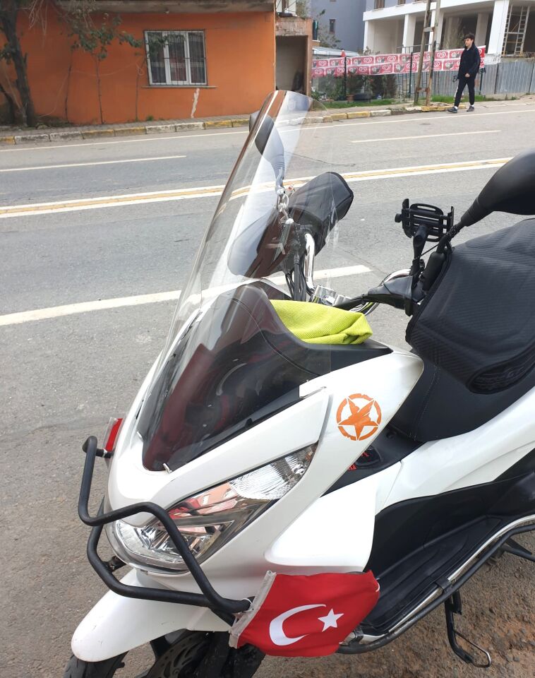 MOTOCAM Honda PCX Ön Cam 2014-2017 Model 65cm Şeffaf Renkli 4mm ORTA BOYLU