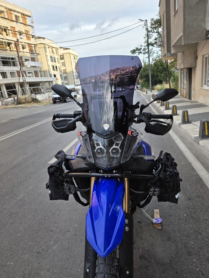 MOTOCAM Yamaha Tenere 700 World Raid Ön Cam 2023-2024 Model 45cm Siyah Renkli 4mm