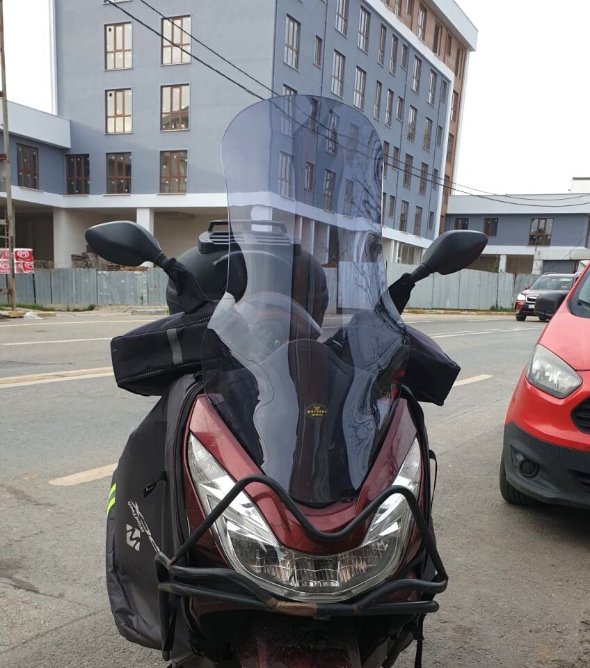 MOTOCAM Honda PCX Ön Cam 2014-2017 Model 83cm Füme Renkli 4mm UZUN