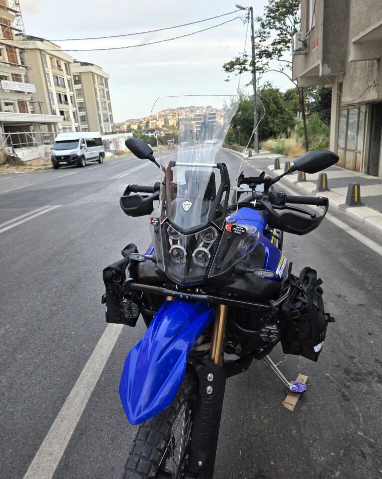 MOTOCAM Yamaha Tenere 700 World Raid Ön Cam 2023-2024 Model 45cm Şeffaf Renkli 4mm