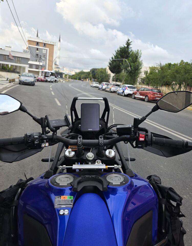 MOTOCAM Yamaha Tenere 700 World Raid Ön Cam 2023-2024 Model 45cm Şeffaf Renkli 4mm