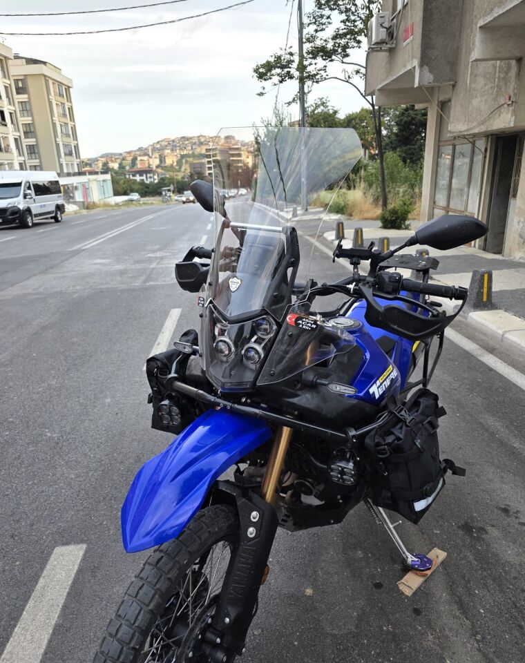 MOTOCAM Yamaha Tenere 700 World Raid Ön Cam 2023-2024 Model 45cm Şeffaf Renkli 4mm