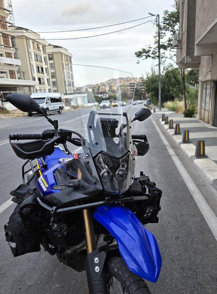 MOTOCAM Yamaha Tenere 700 World Raid Ön Cam 2023-2024 Model 45cm Şeffaf Renkli 4mm