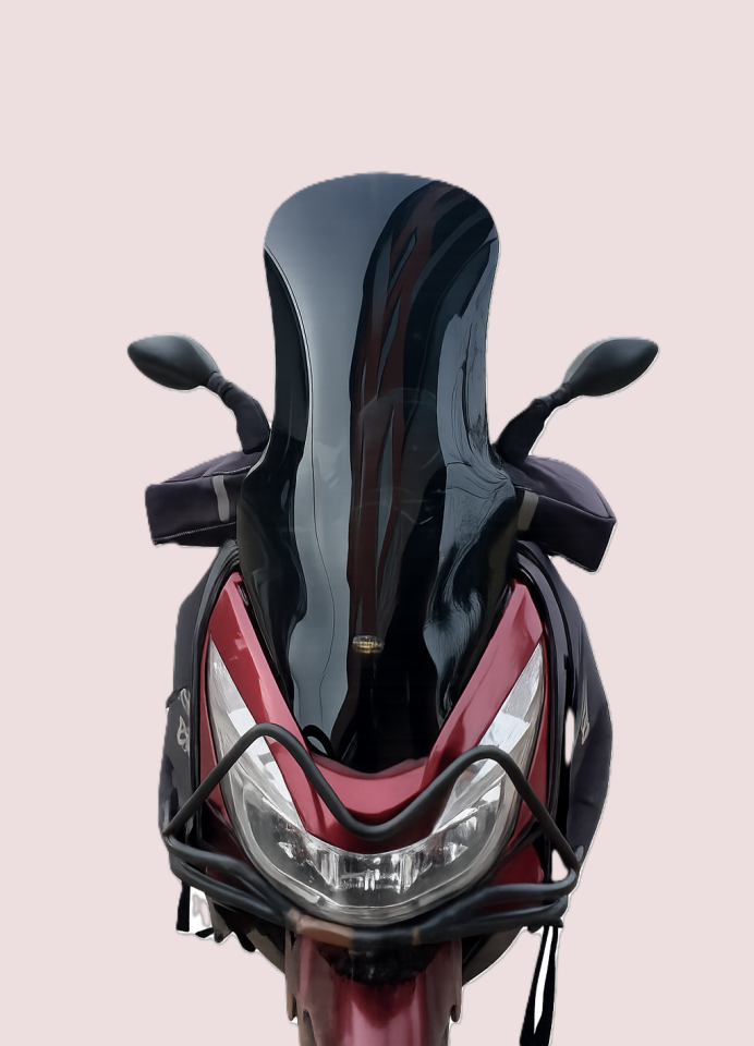 MOTOCAM Honda PCX Ön Cam 2014-2017 Model 83cm Siyah Renkli 4mm UZUN