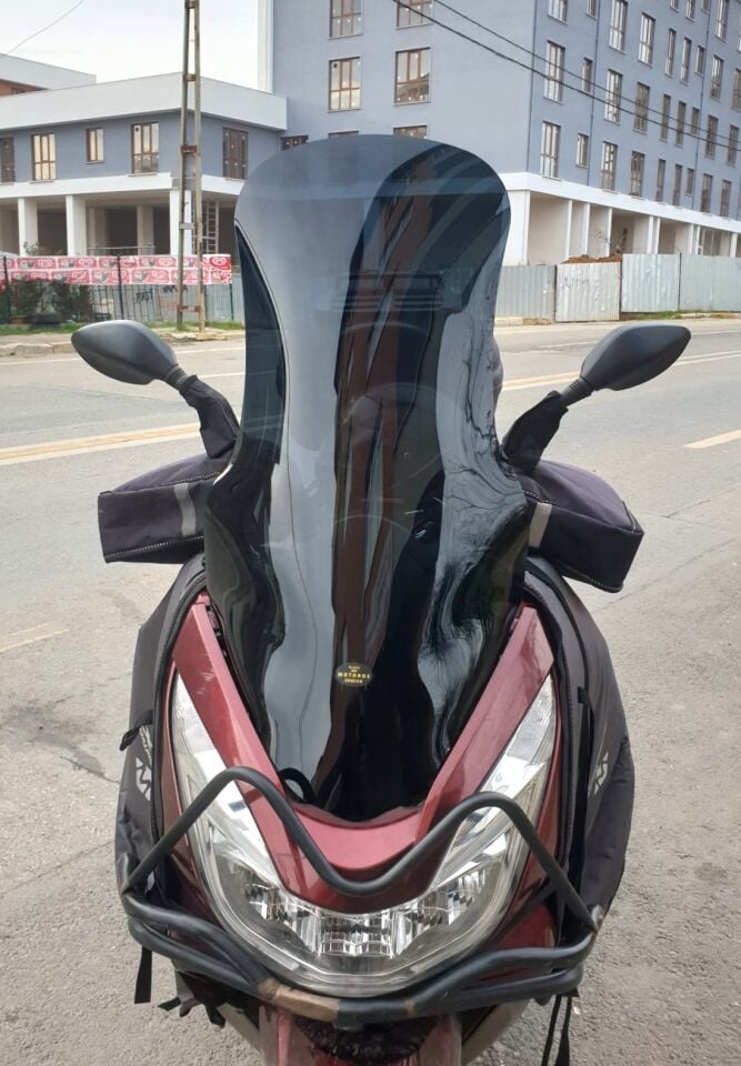 MOTOCAM Honda PCX Ön Cam 2014-2017 Model 83cm Siyah Renkli 4mm UZUN