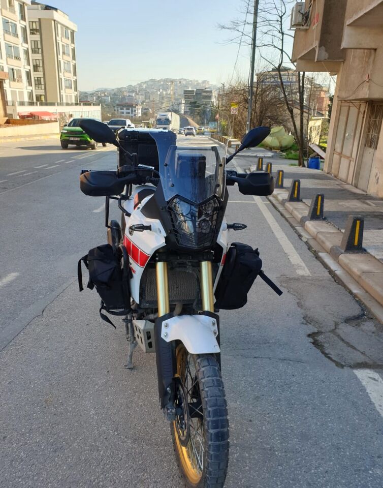 MOTOCAM Yamaha Tenere Rall 700 Ön Cam 2019-2026-2026 Model 39cm Şeffaf Renkli 4mm