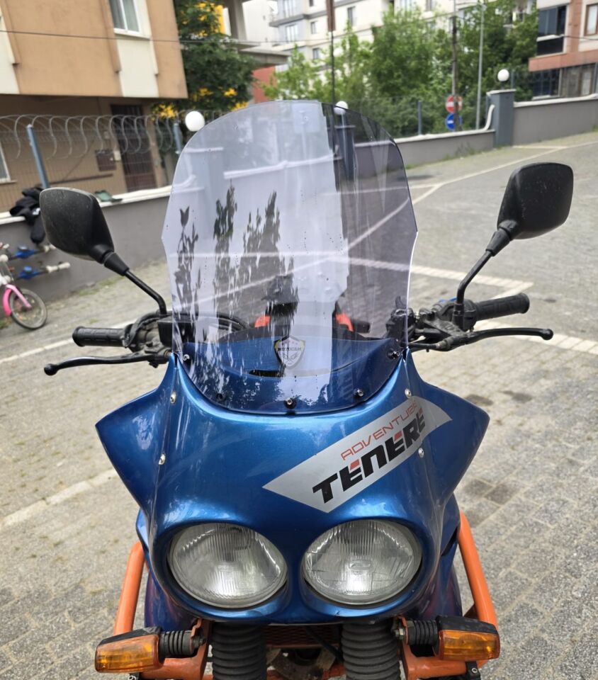 MOTOCAM Yamaha Tenere XT 660 Z Ön Cam 1991-1999 Model 36cm Füme Renkli 4mm