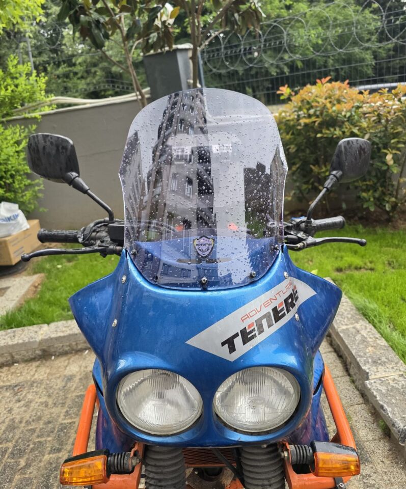 MOTOCAM Yamaha Tenere XT 660 Z Ön Cam 1991-1999 Model 36cm Füme Renkli 4mm