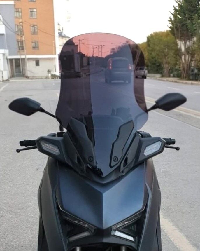 MOTOCAM Yamaha Xmax Ön Cam 2023-2026 Model 65cm Siyah Renkli 4mm