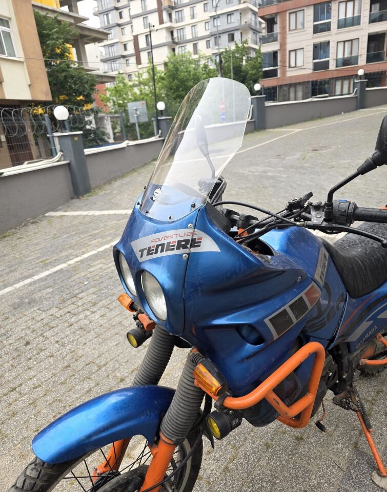 MOTOCAM Yamaha Tenere XT 660 Z Ön Cam 1991-1999 Model 36cm Şeffaf Renkli 4mm