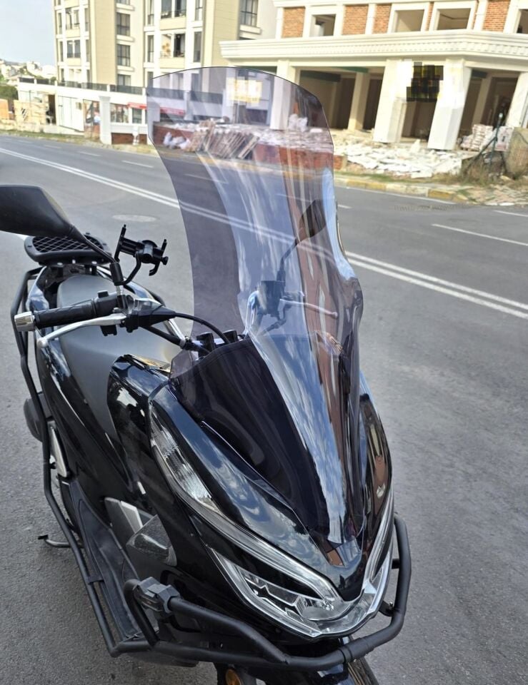 MOTOCAM Honda PCX Ön Cam 2018-2020 Model 83cm Füme Renkli 4mm UZUN