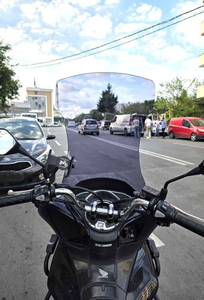 MOTOCAM Honda PCX Ön Cam 2018-2020 Model 83cm Füme Renkli 4mm UZUN