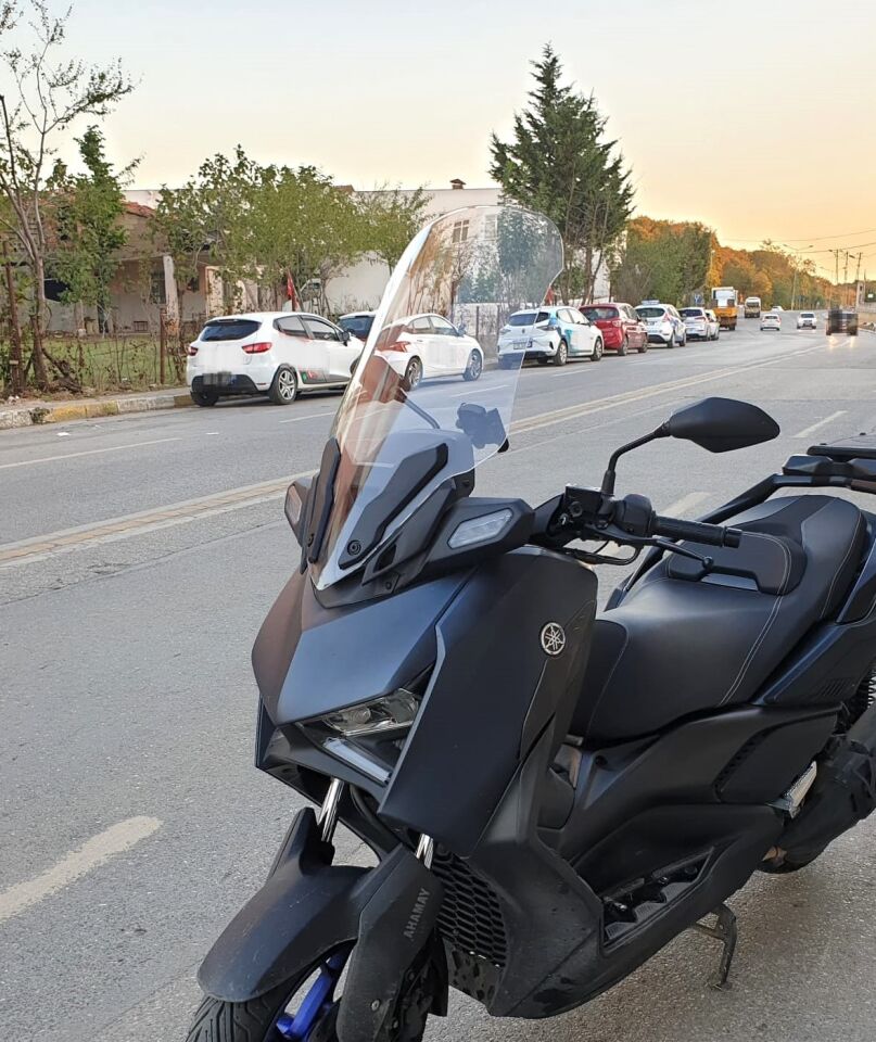MOTOCAM Yamaha Xmax Ön Cam 2023-2026 Model 65cm Şeffaf Renkli 4mm