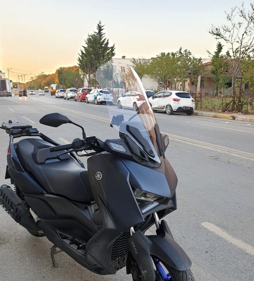 MOTOCAM Yamaha Xmax Ön Cam 2023-2026 Model 65cm Şeffaf Renkli 4mm