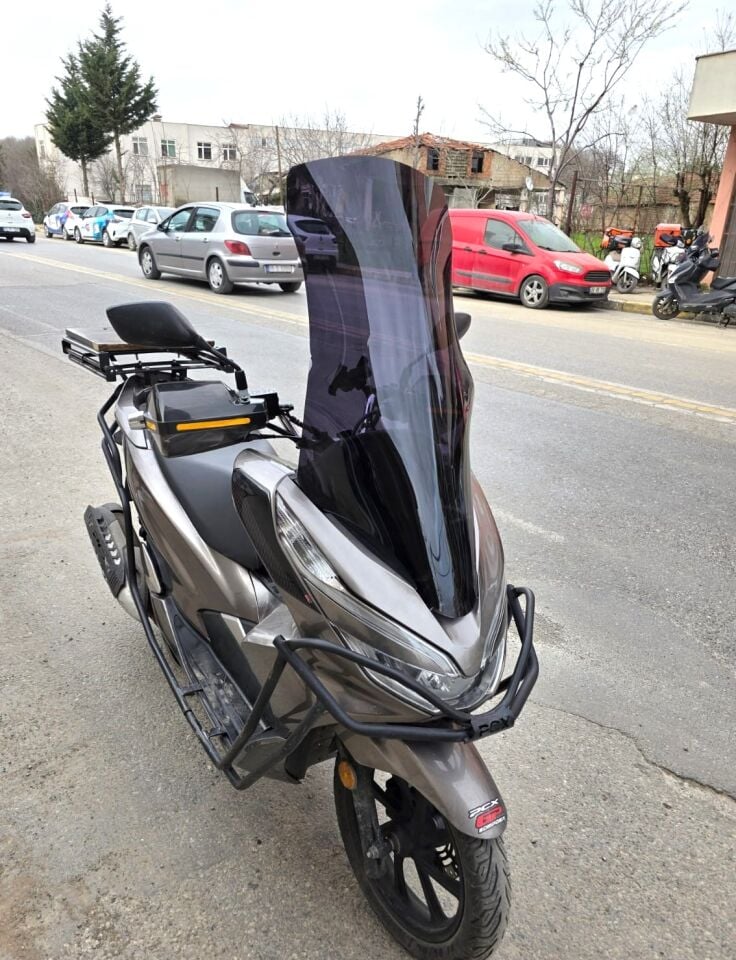MOTOCAM Honda PCX Ön Cam 2018-2020 Model 83cm Siyah Renkli 4mm UZUN