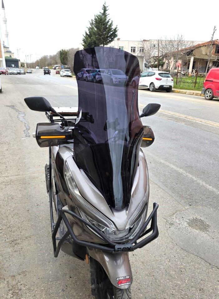 MOTOCAM Honda PCX Ön Cam 2018-2020 Model 83cm Siyah Renkli 4mm UZUN
