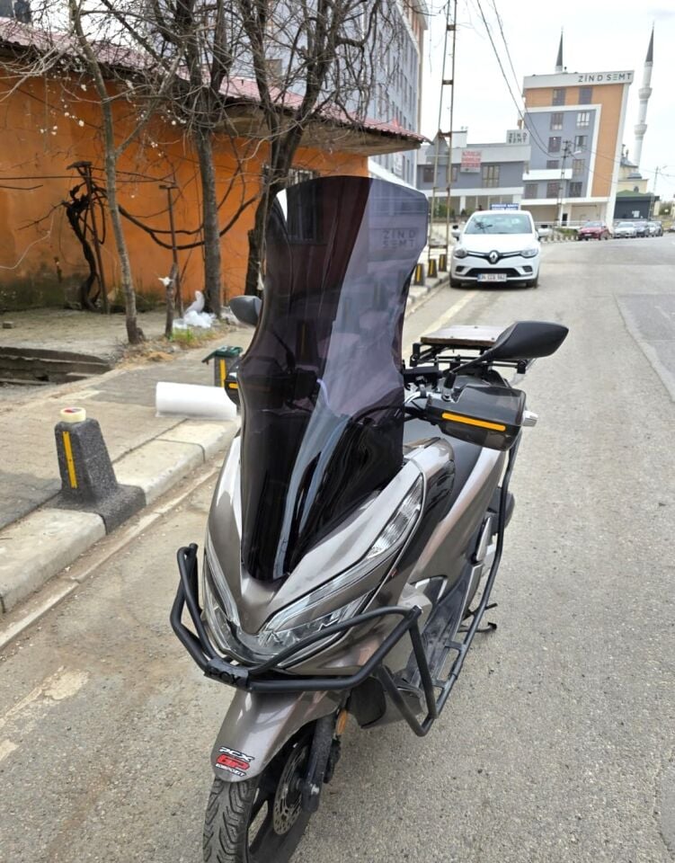 MOTOCAM Honda PCX Ön Cam 2018-2020 Model 83cm Siyah Renkli 4mm UZUN