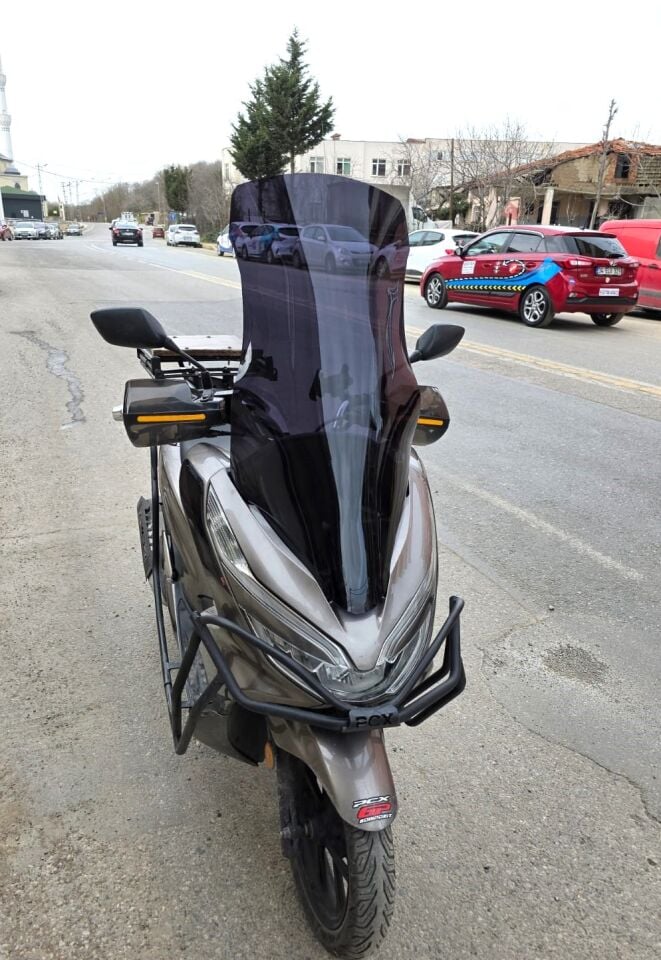 MOTOCAM Honda PCX Ön Cam 2018-2020 Model 83cm Siyah Renkli 4mm UZUN