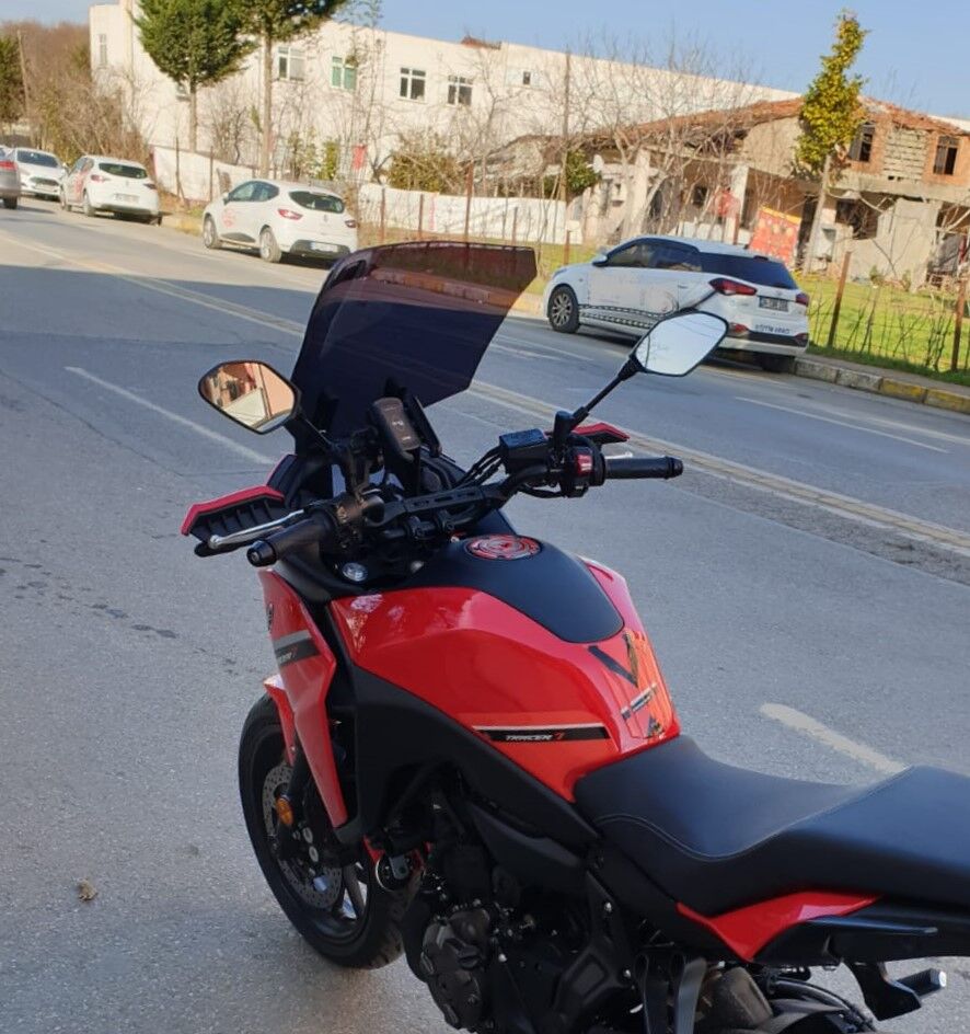 MOTOCAM Yamaha Tracer 700 Ön Cam 2021-2026 Model 59cm Siyah Renkli 4mm