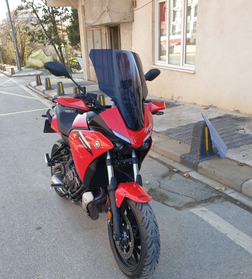 MOTOCAM Yamaha Tracer 700 Ön Cam 2021-2026 Model 59cm Siyah Renkli 4mm