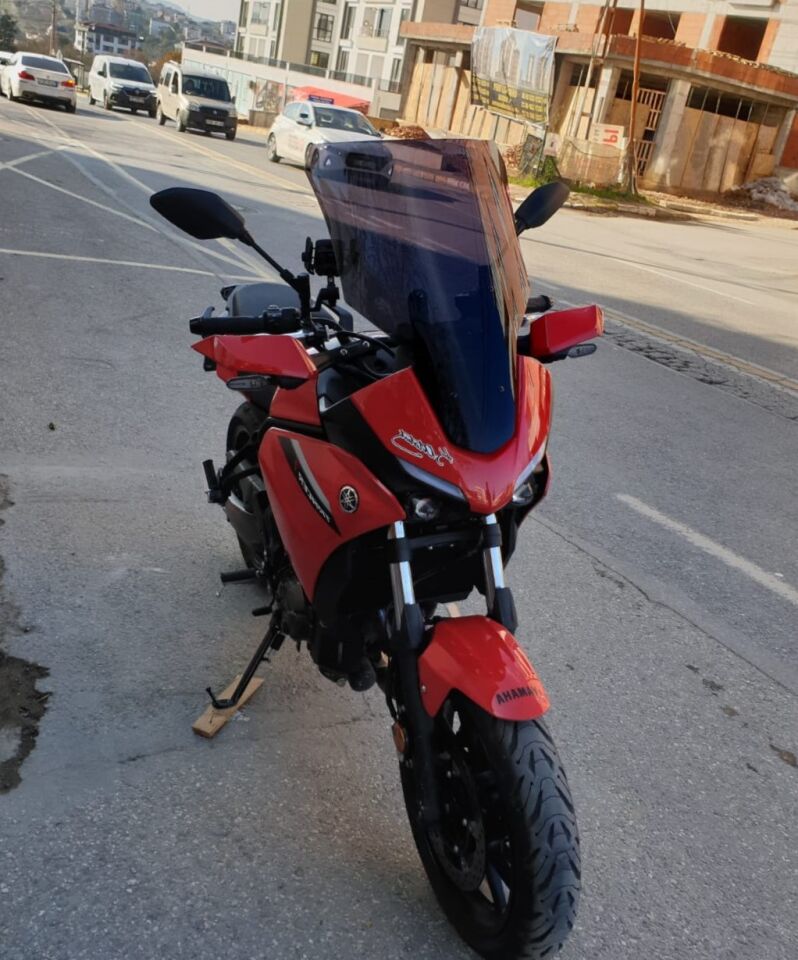 MOTOCAM Yamaha Tracer 700 Ön Cam 2021-2026 Model 59cm Siyah Renkli 4mm