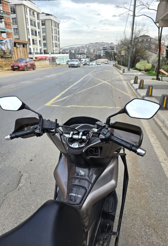 MOTOCAM Honda PCX Ön Cam 2018-2020 Model 83cm Şeffaf Renkli 4mm UZUN