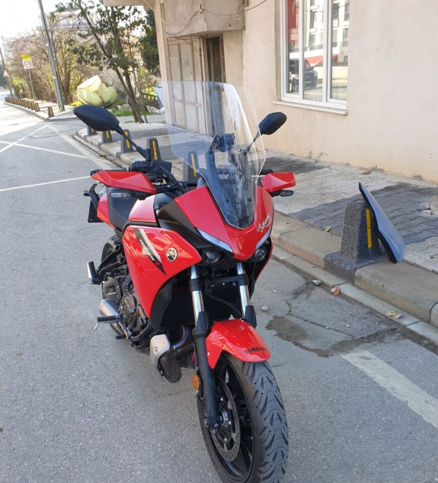 MOTOCAM Yamaha Tracer 700 Ön Cam 2021-2026 Model 59cm Şeffaf Renkli 4mm Uzun