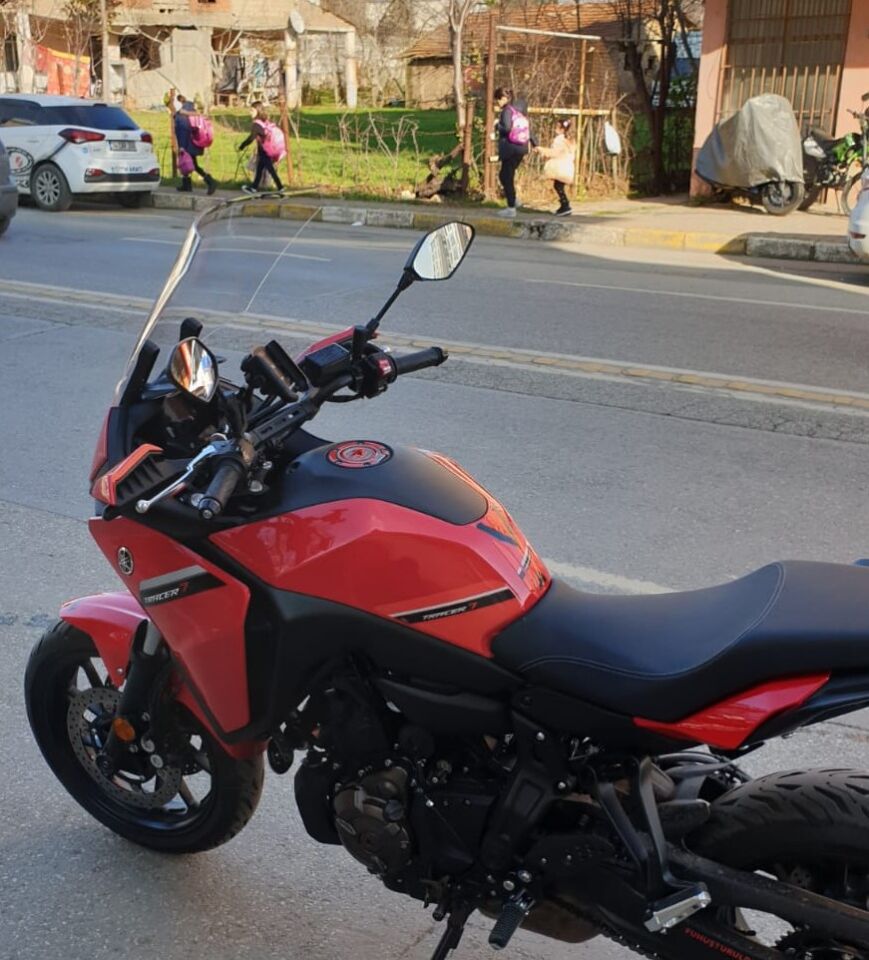 MOTOCAM Yamaha Tracer 700 Ön Cam 2021-2026 Model 59cm Şeffaf Renkli 4mm Uzun