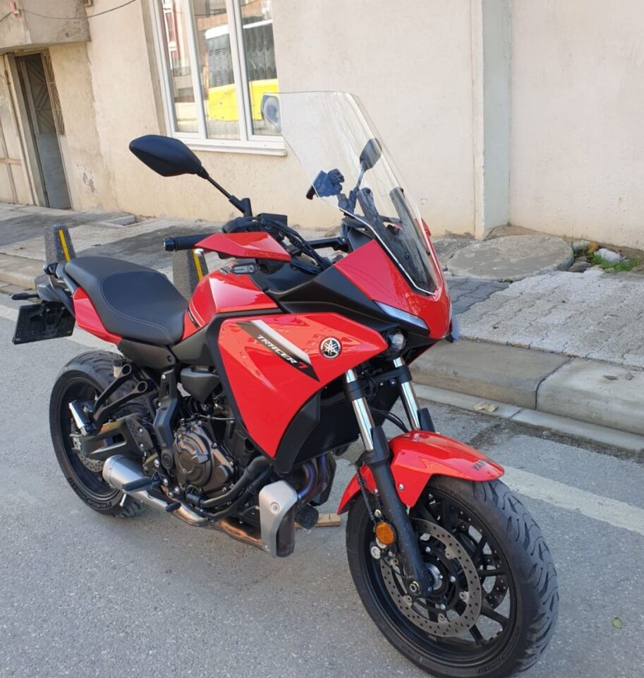 MOTOCAM Yamaha Tracer 700 Ön Cam 2021-2026 Model 59cm Şeffaf Renkli 4mm Uzun