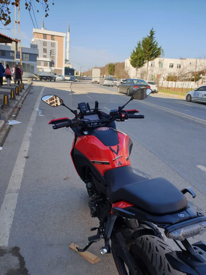 MOTOCAM Yamaha Tracer 700 Ön Cam 2021-2026 Model 59cm Şeffaf Renkli 4mm Uzun