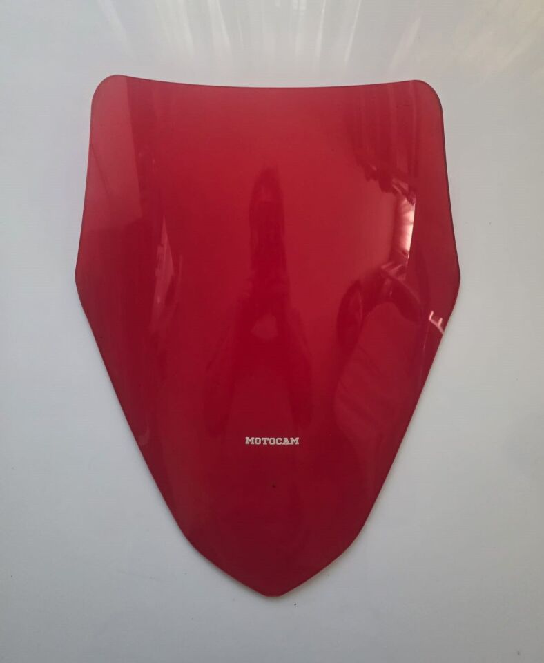 MOTOCAM Barossa ADV 125 Ön Cam 2025-2026 Model 43cm Kırmızı Renkli SPORTİF