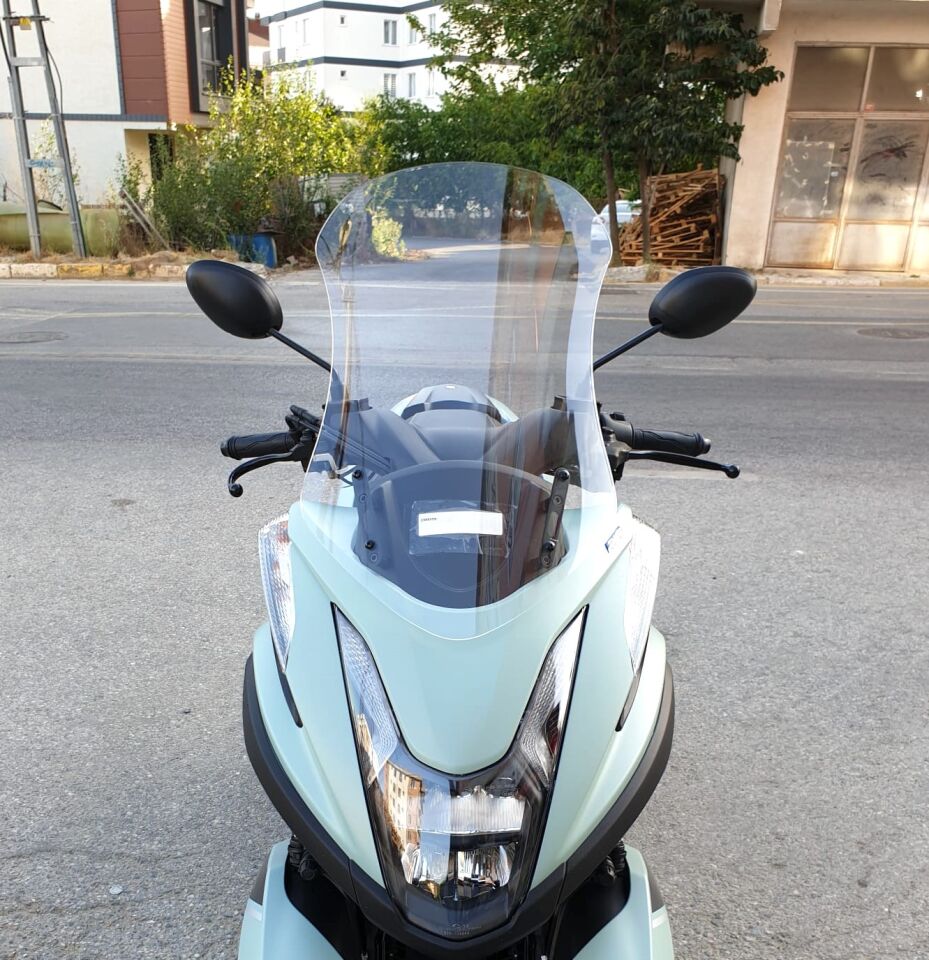 MOTOCAM Yamaha Tricity 155 Ön Cam 2014-2026 Model 60cm Şeffaf Renkli 4mm
