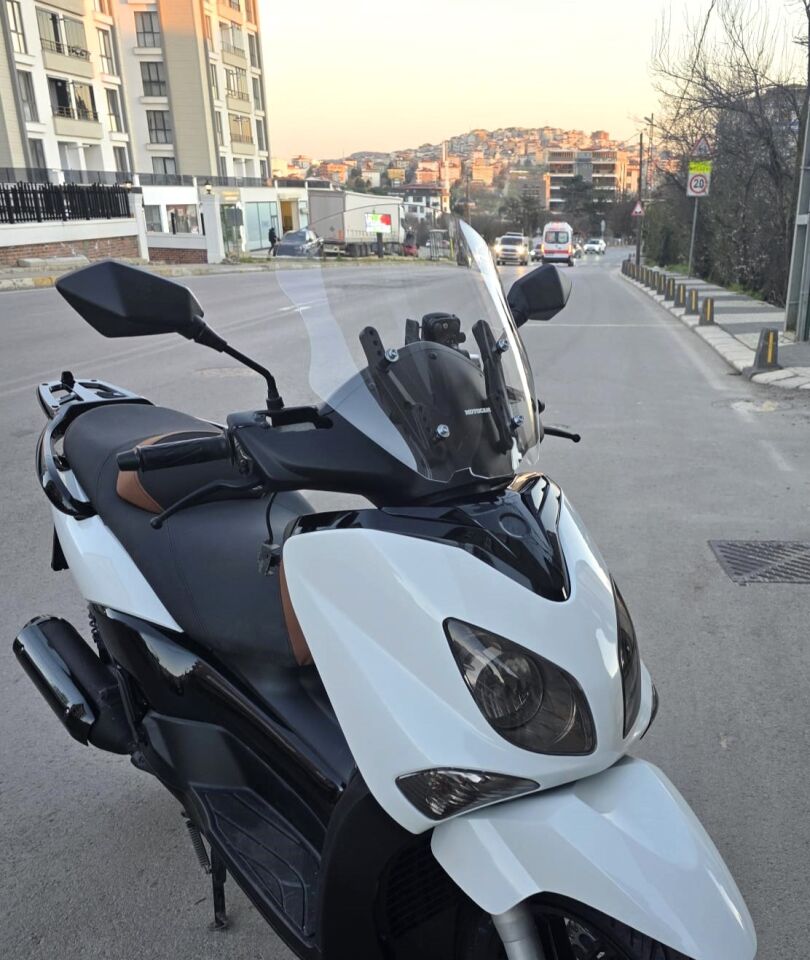 MOTOCAM Yamaha Xcity 250 Ön Cam 2007-2017 Model 40cm Şeffaf Renkli 4mm