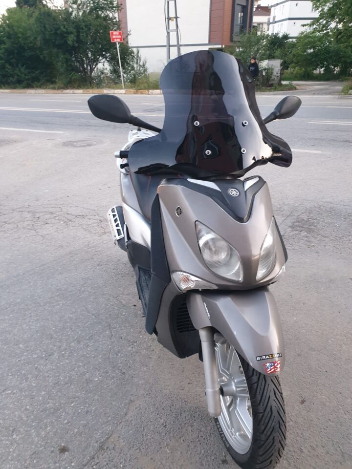 MOTOCAM Yamaha Xcity 250 Ön Cam 2011-2016 Model 50cm Siyah Renkli 4mm ELCİKLİ
