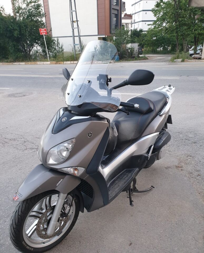 MOTOCAM Yamaha Xcity 250 Ön Cam 2011-2016 Model 50cm Şeffaf Renkli 4mm ELCİKLİ