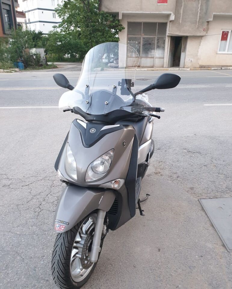 MOTOCAM Yamaha Xcity 250 Ön Cam 2011-2016 Model 50cm Şeffaf Renkli 4mm ELCİKLİ