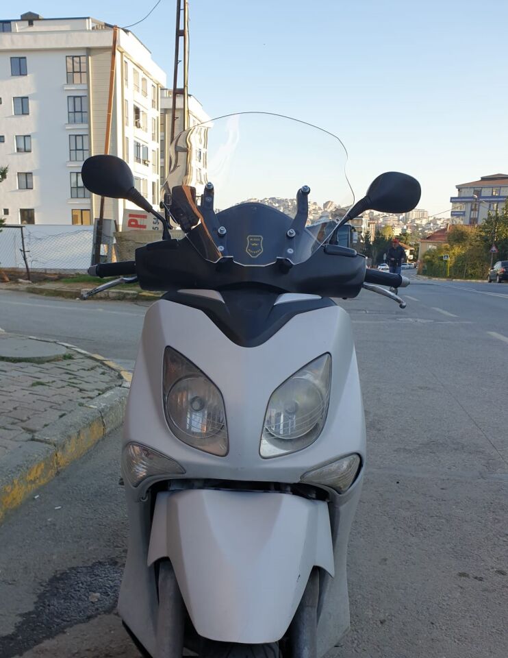 MOTOCAM Yamaha Xenter 150 Ön Cam 2013-2016 Model 40cm Şeffaf Renkli 4mm