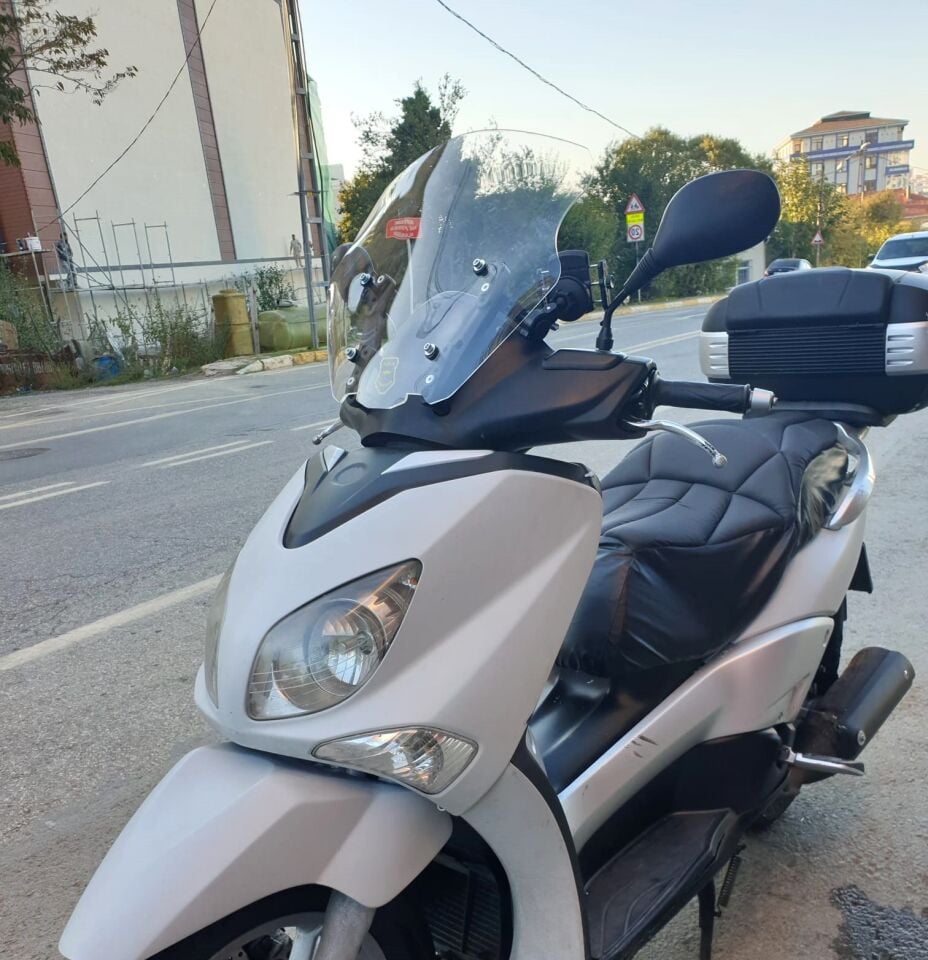 MOTOCAM Yamaha Xenter 150 Ön Cam 2013-2016 Model 40cm Şeffaf Renkli 4mm