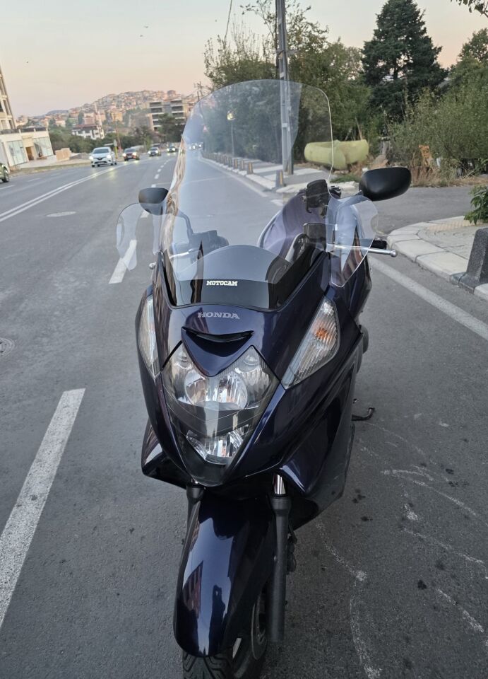MOTOCAM Honda Silverwing FJS 400 Ön Cam 2001-2012 Model 68cm Şeffaf Renkli 4mm ELCİKLİ