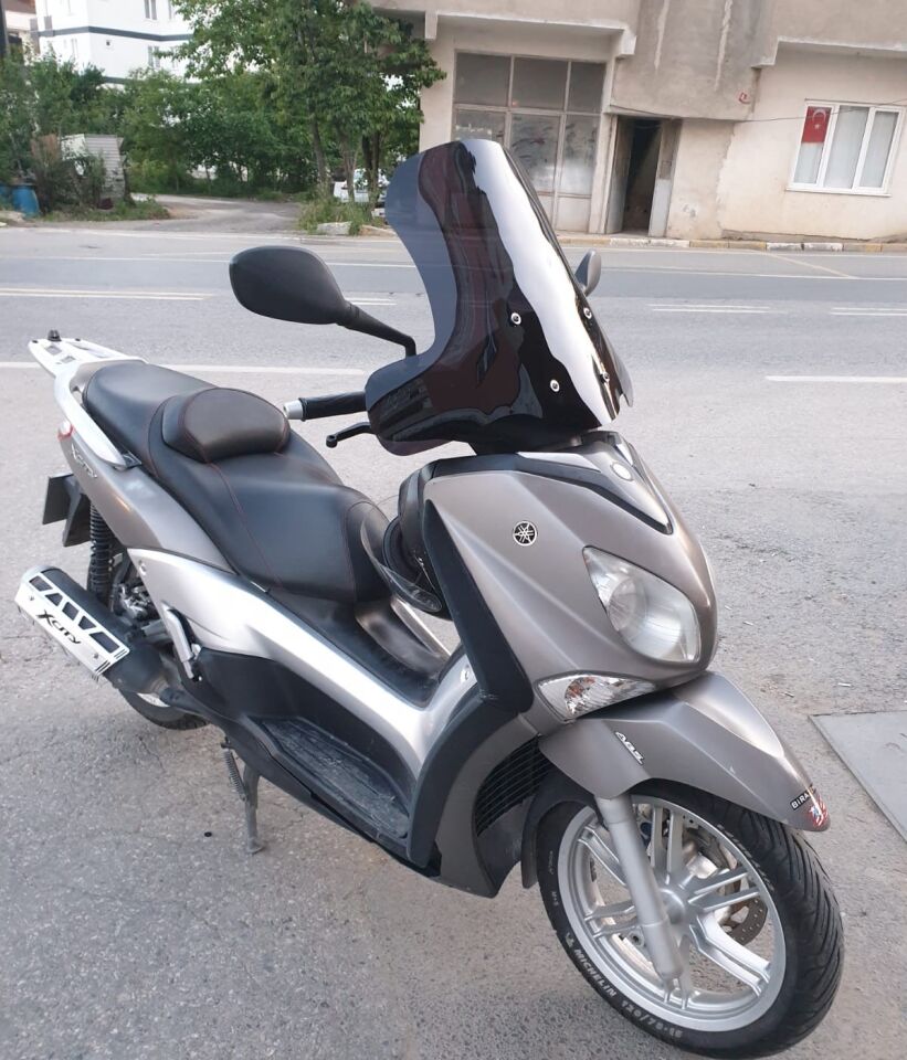 MOTOCAM Yamaha Xenter 150 Ön Cam 2013-2016 Model 50cm Siyah Renkli 4mm ELCİKLİ