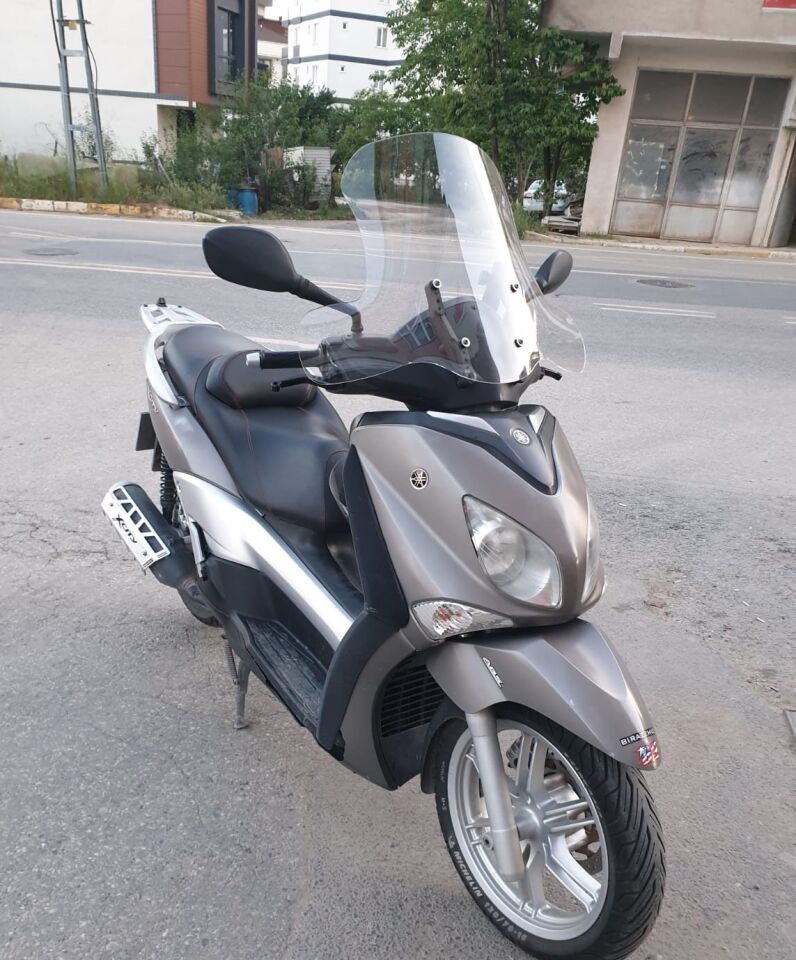 MOTOCAM Yamaha Xenter 150 Ön Cam 2013-2016 Model 50cm Şeffaf Renkli 4mm ELCİKLİ