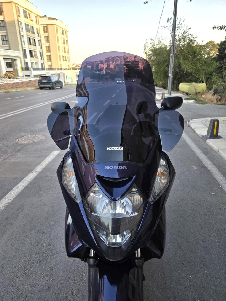 MOTOCAM Honda Silverwing FJS 600 Ön Cam 2001-2012 Model 68cm Siyah Renkli 4mm ELCİKLİ