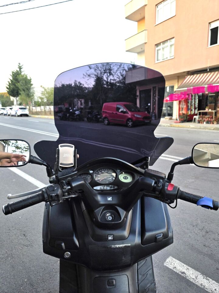 MOTOCAM Honda Silverwing FJS 600 Ön Cam 2001-2012 Model 68cm Siyah Renkli 4mm ELCİKLİ