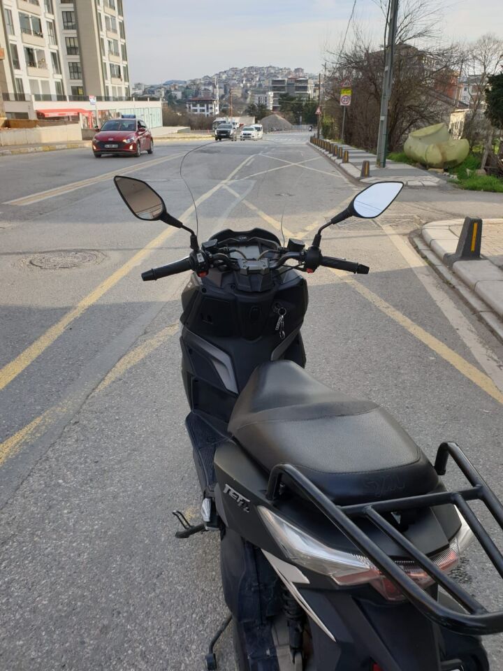 MOTOCAM SYM JET 14 125 Ön Cam 2017-2026 Model 65cm Şeffaf Renkli 4mm UZUN