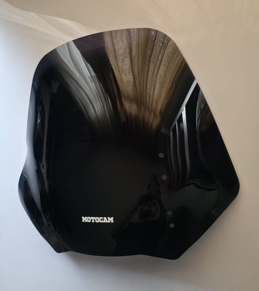 MOTOCAM Honda ST 1300 Pan European  Ön Cam 2002-2012 Model 54cm Siyah Renkli 4mm