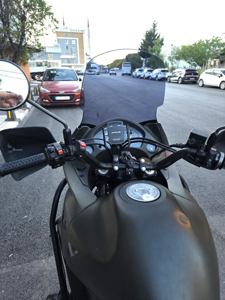 MOTOCAM Honda Transalp XL 650 Siperlik Ön Cam 2000-2008 Model 54cm Füme Renkli 4mm