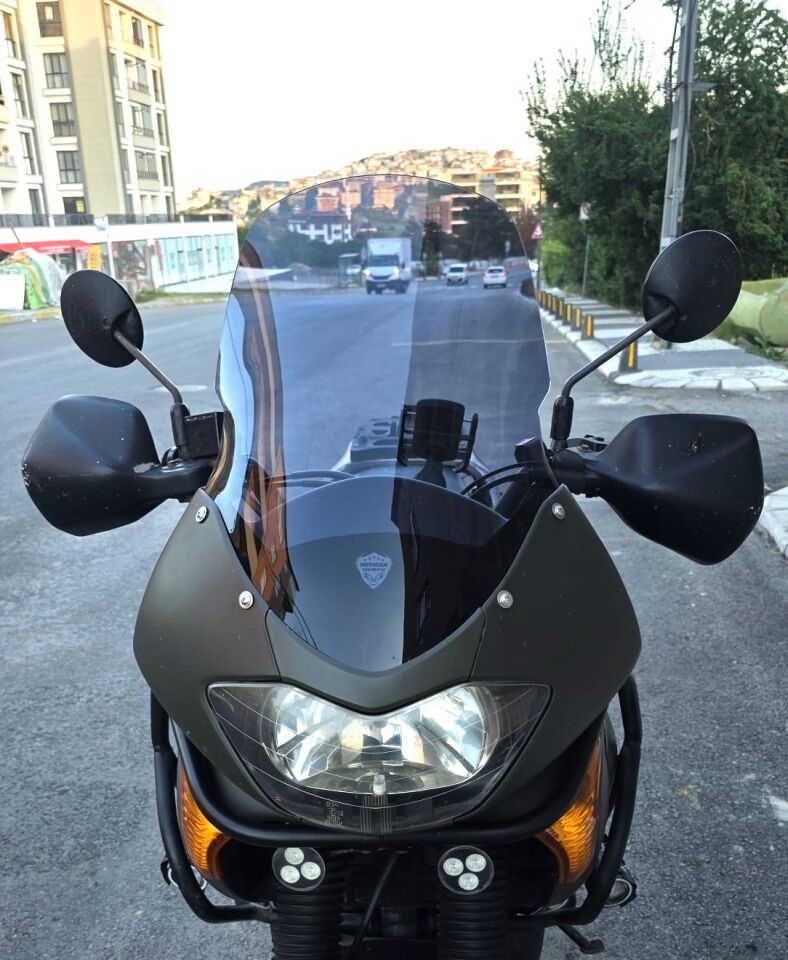 MOTOCAM Honda Transalp XL 650 Siperlik Ön Cam 2000-2008 Model 54cm Füme Renkli 4mm