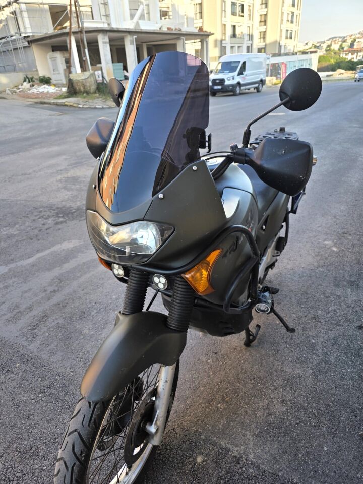 MOTOCAM Honda Transalp XL 650 Siperlik Ön Cam 2000-2008 Model 54cm Siyah Renkli 4mm