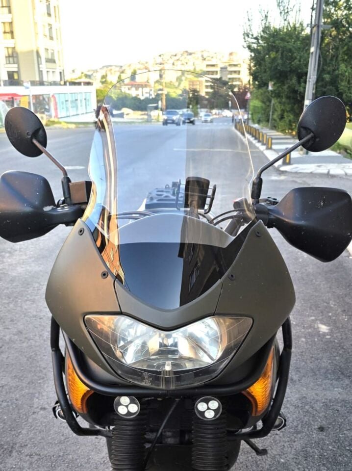 MOTOCAM Honda Transalp XL 650 Siperlik Ön Cam 2000-2008 Model 54cm Şeffaf Renkli 4mm