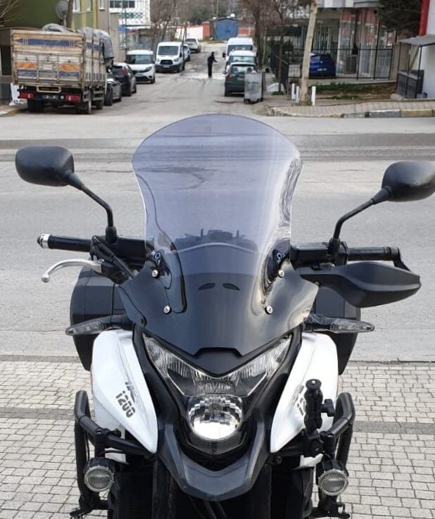 MOTOCAM Honda VFR 1200 Ön Cam 2012-2015 Model 50cm Füme Renkli 4mm